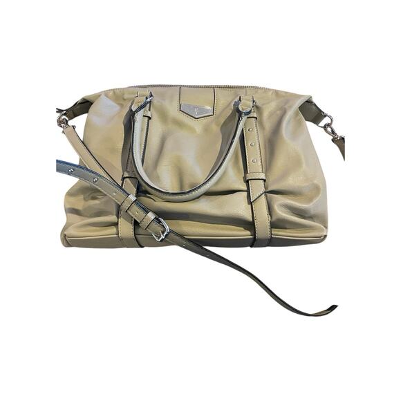 ~SIMPLY VERA VERA WANG~LOGO~PU~TAUPE~ZIP CLOSURE~SHOULDER HOBO BAG PURSE - Picture 2 of 12